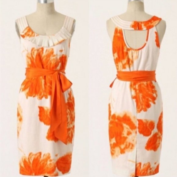 Anthropologie Dresses & Skirts - Anthro Moulinette Soeurs Orange Blossom Dress 4